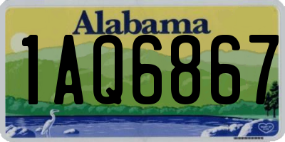 AL license plate 1AQ6867