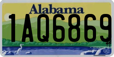 AL license plate 1AQ6869