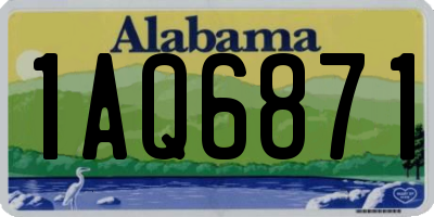 AL license plate 1AQ6871