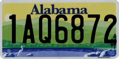 AL license plate 1AQ6872