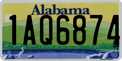 AL license plate 1AQ6874