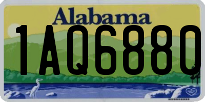 AL license plate 1AQ6880