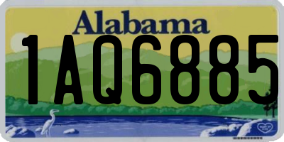 AL license plate 1AQ6885