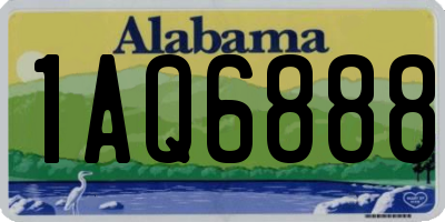 AL license plate 1AQ6888