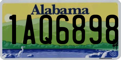 AL license plate 1AQ6898