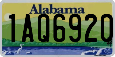 AL license plate 1AQ6920