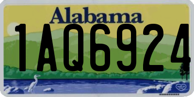 AL license plate 1AQ6924