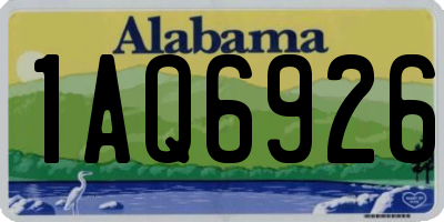 AL license plate 1AQ6926