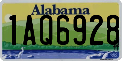 AL license plate 1AQ6928