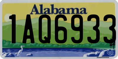AL license plate 1AQ6933