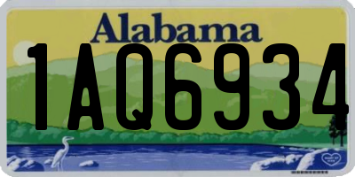 AL license plate 1AQ6934