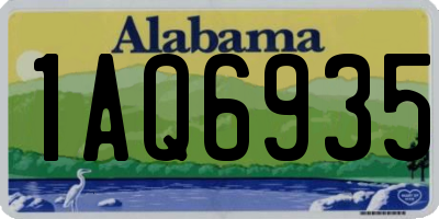AL license plate 1AQ6935