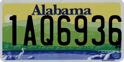 AL license plate 1AQ6936