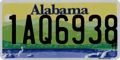 AL license plate 1AQ6938