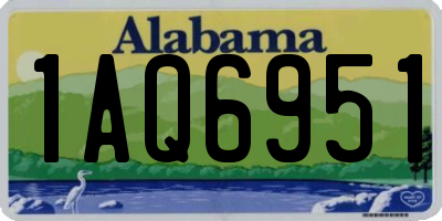 AL license plate 1AQ6951