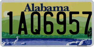 AL license plate 1AQ6957