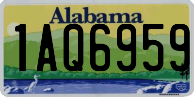 AL license plate 1AQ6959