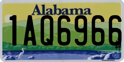 AL license plate 1AQ6966