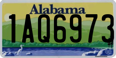 AL license plate 1AQ6973