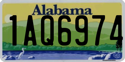 AL license plate 1AQ6974