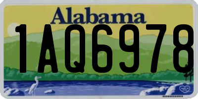AL license plate 1AQ6978