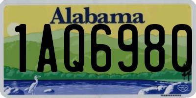 AL license plate 1AQ6980