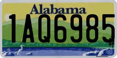 AL license plate 1AQ6985