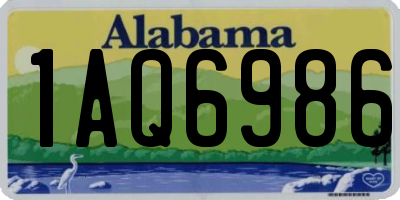 AL license plate 1AQ6986
