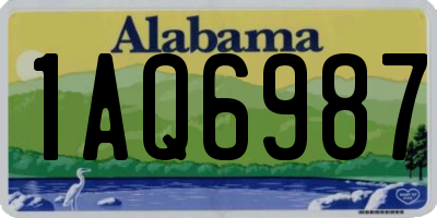 AL license plate 1AQ6987
