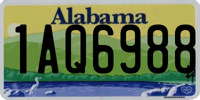 AL license plate 1AQ6988