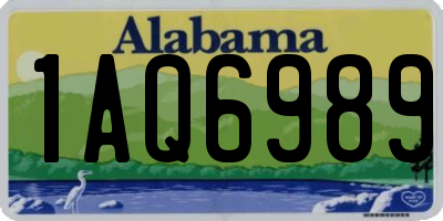 AL license plate 1AQ6989