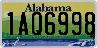 AL license plate 1AQ6998