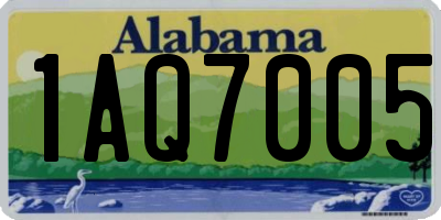 AL license plate 1AQ7005