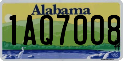 AL license plate 1AQ7008