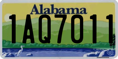 AL license plate 1AQ7011