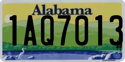 AL license plate 1AQ7013