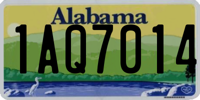 AL license plate 1AQ7014