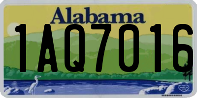 AL license plate 1AQ7016