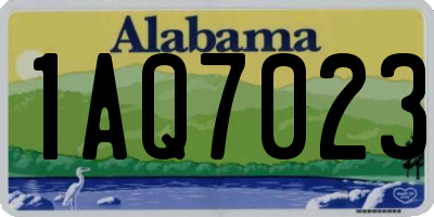 AL license plate 1AQ7023
