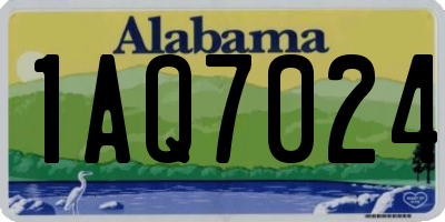 AL license plate 1AQ7024