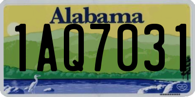 AL license plate 1AQ7031