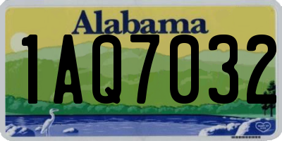 AL license plate 1AQ7032