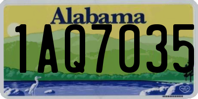 AL license plate 1AQ7035