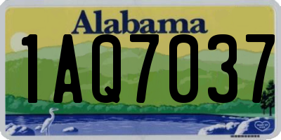 AL license plate 1AQ7037