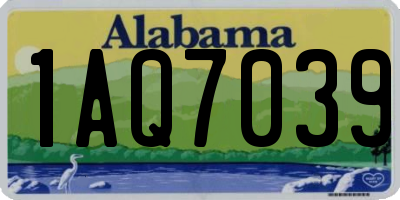 AL license plate 1AQ7039