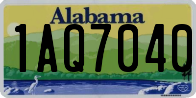 AL license plate 1AQ7040