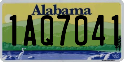 AL license plate 1AQ7041