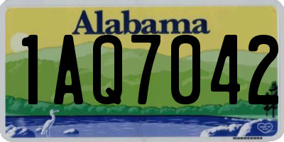AL license plate 1AQ7042