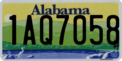 AL license plate 1AQ7058