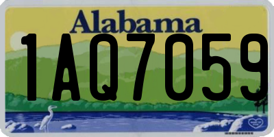 AL license plate 1AQ7059